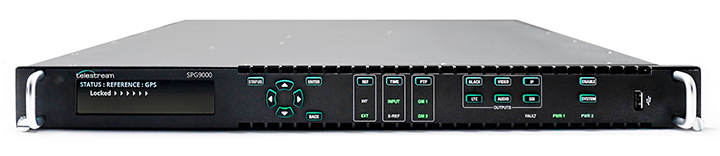Telestream SPG9000 タイミング・リファレンス・システム、デュアル独立PTPソースと拡張衛星接続でIP/ハイブリッド・タイミングを進化