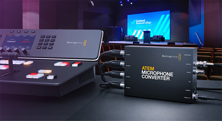 ブラックマジックデザイン、新製品ATEM Microphone Converterを発表