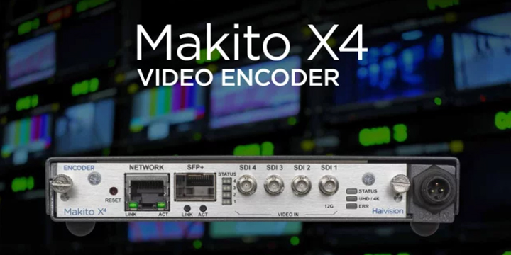 Haivision、最高品質のリアルタイム放送制作に貢献するビデオエンコーダ「Makito X4」を発表