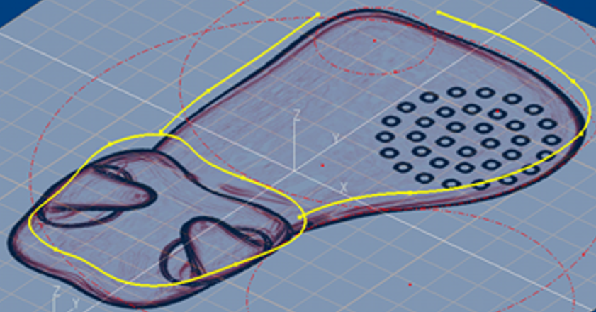手書きスケッチの輪郭を3D CADに取り込める